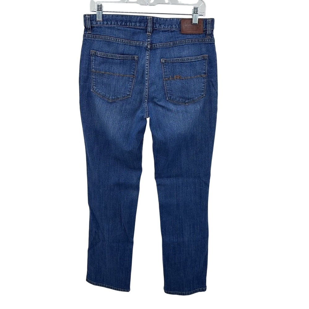 Lauren Ralph Lauren LRL Classic Straight Jeans Medium Wash Blue Denim Womens 8